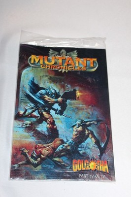 SEALED 1996 Mutant Chronicles Golgotha 4 IV w card Acclaim Low Prt RPG Bisley NM