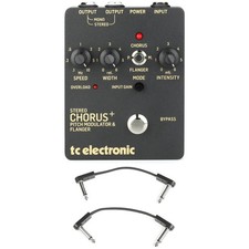 TC Electronic SCF Gold Stereo Chorus Flanger with EBS Patch Cables