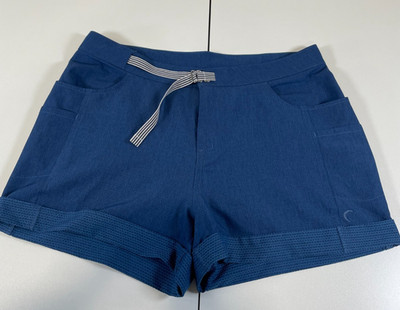 Zyia Active Not Just A Trail Shorts Blue Belted Pockets Athletic Size XL