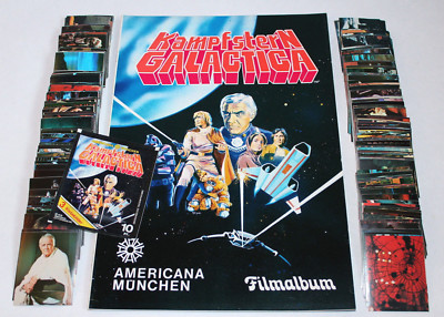 AMERICANA 1978 KAMPFSTERN GALACTICA - KOMPLETTSATZ COMPLETE SET + ALBUM + TÜTE