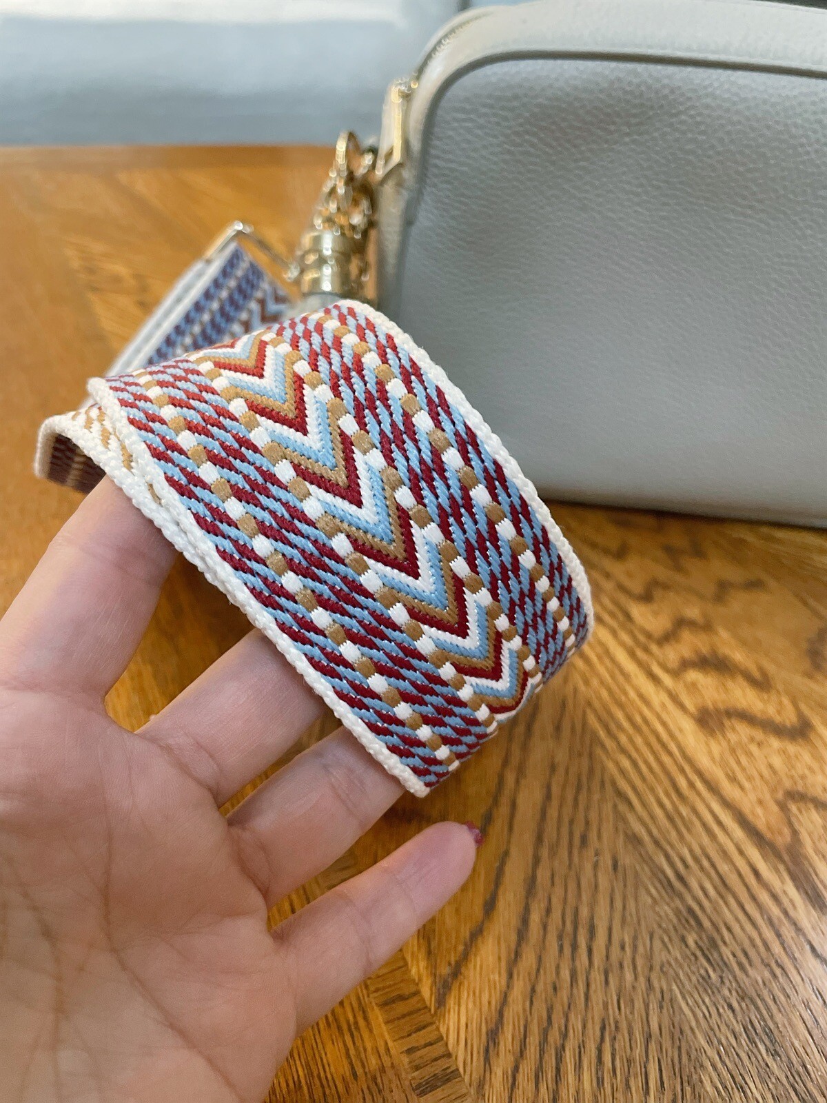 Pom Pom London Leather Bag With Changeable Strap + Pom Pom Leather Coin