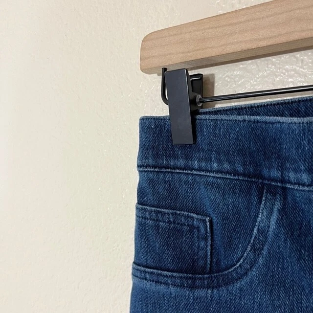 Spanx Jegging Women Jeanish Legging Dark Wash Denim High Rise Crop Petite Small - Image 2 of 4