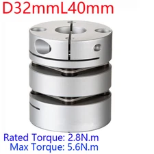 D32 L40 Broe 5mm-15mm Double Disc Flexible Shaft Coupling Shaft Encoder Connect