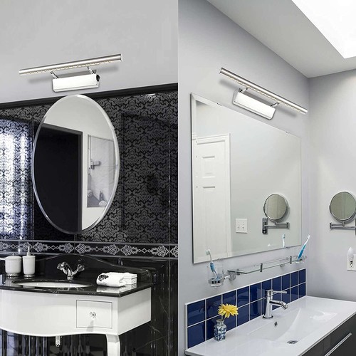 5W Spiegelleuchte LED-Spiegellampe 180° Lampenkopf Wandleuchte mit Schalter 40cm - Bild 3 von 12