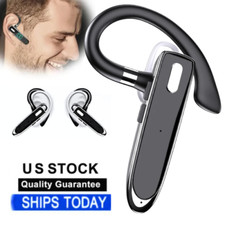 Bluetooth 5.3 Wireless Earpiece Headset Driving Trucker Earbuds Noise Cancelling