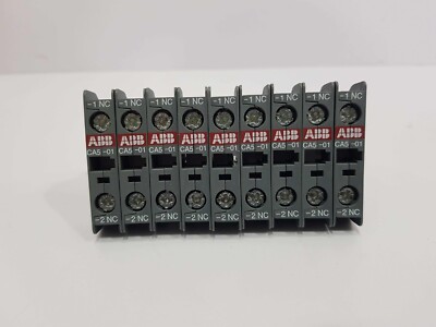ABB CA5-01 AUXILIARY KONTAKTBLOCK 1SBN010010R1001 - LOT VON 9