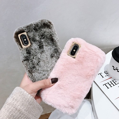 Luxury Fluffy Plush Soft Cover Case For 16 15 14 S24 S23 Huawei Honor 90 - 第 3/13 張圖片