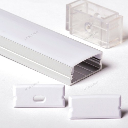 PROFILO ALLUMINIO 1m 2m 3m PER STRISCE STRIP LED BARRA RIGIDA PROFILATO - Foto 65 di 90
