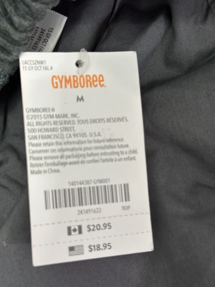 NUEVO CON ETIQUETAS Gymboree Camión de Bomberos Gris Pana Rojo Camión Newsboy Sombrero Talla M Foto 3 de 4