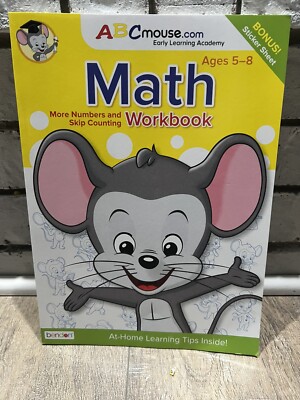 ABC Mouse Early Learning Academy MATH Premium Workbook w /Stickers ages 5-8
