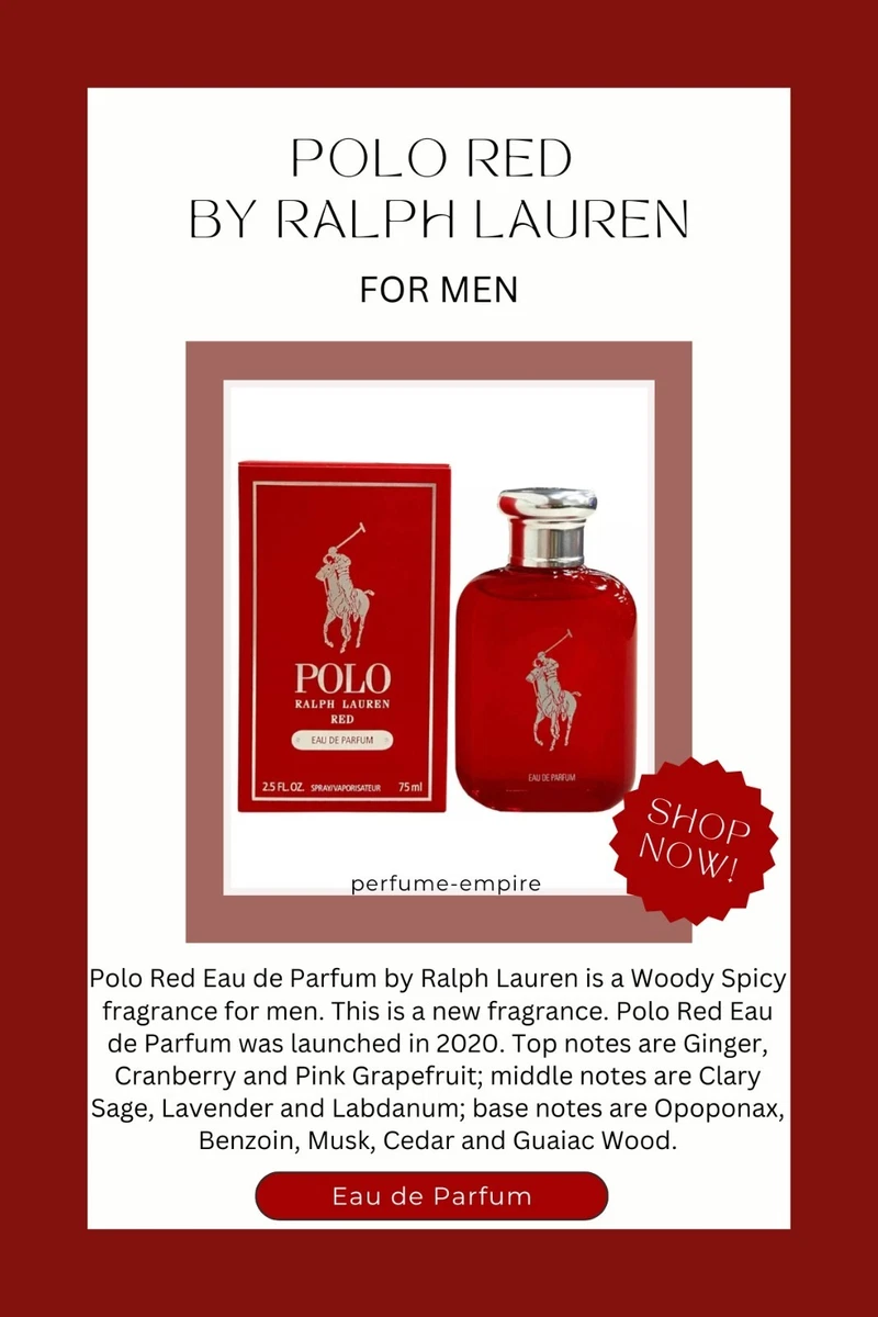 Polo Red by Ralph Lauren cologne for men EDP 2.5 oz New in Box  
