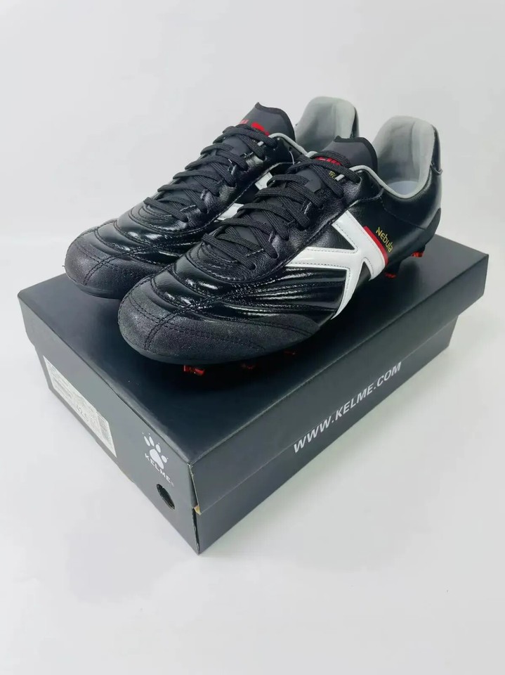 KELME Nebula FG Kangaroo Leather Soccer Cleats Black eBay