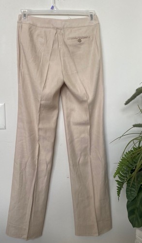Brooks Brothers Women’s Beige Linen Blend 2 PC Pant Suit Size 2 EUC! Retail $348 - Picture 6 of 8