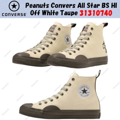 Peanuts Convers All Star BS HI Off White Taupe 31310740 Men's Size
