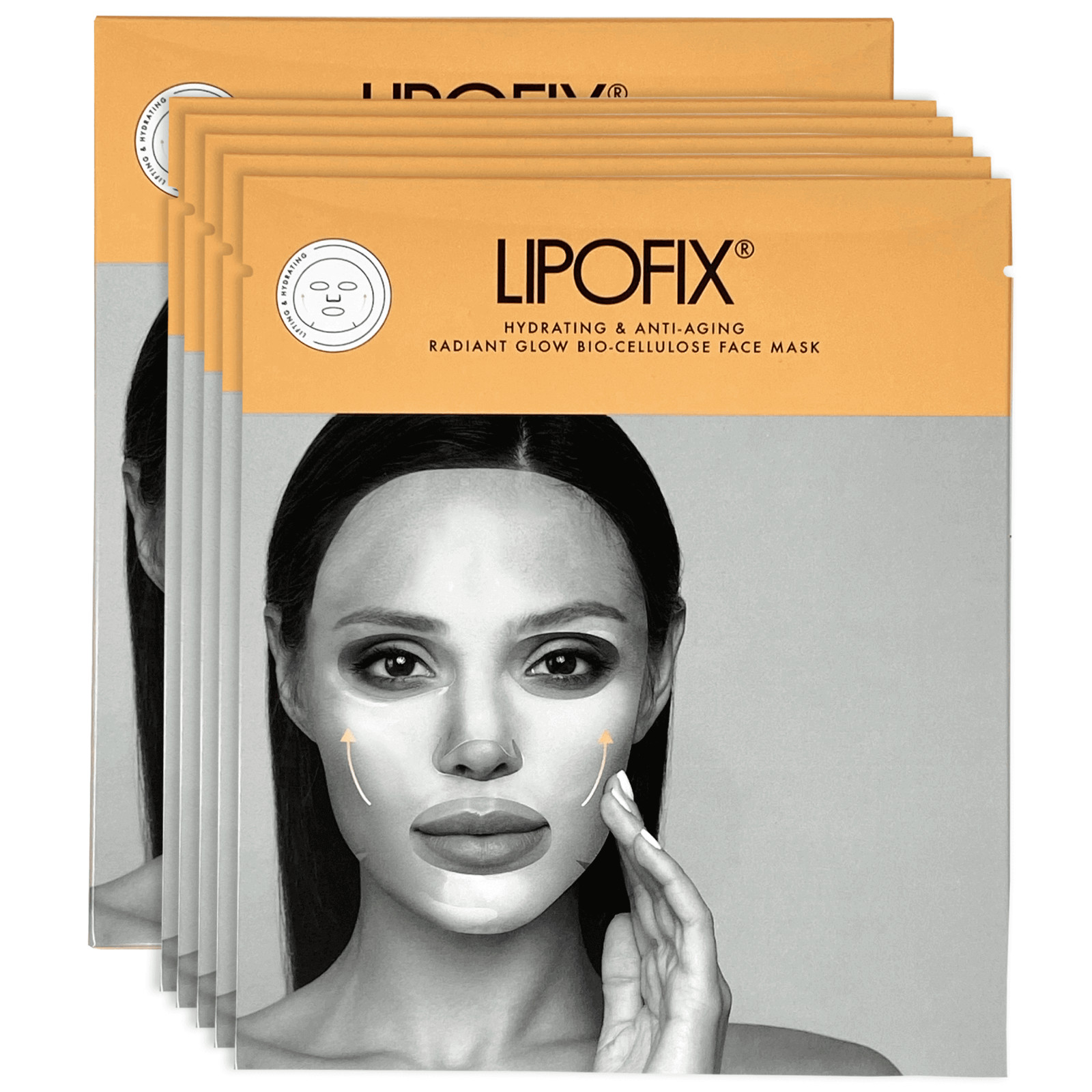 Hoja de mascarilla facial reafirmante lifting cuidado de la piel coreana biocelulosa