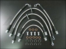 Techna-fit Stainless Braided Brake Lines For 2001-2009 Subaru Legacy Gt Turbo
