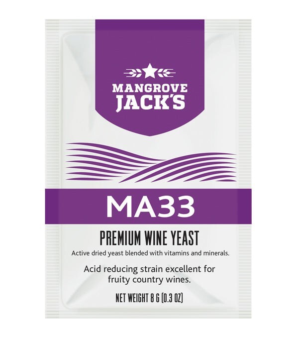 MANGROVE JACK'S MA33 Wine Yeast 8g - Treats 23L