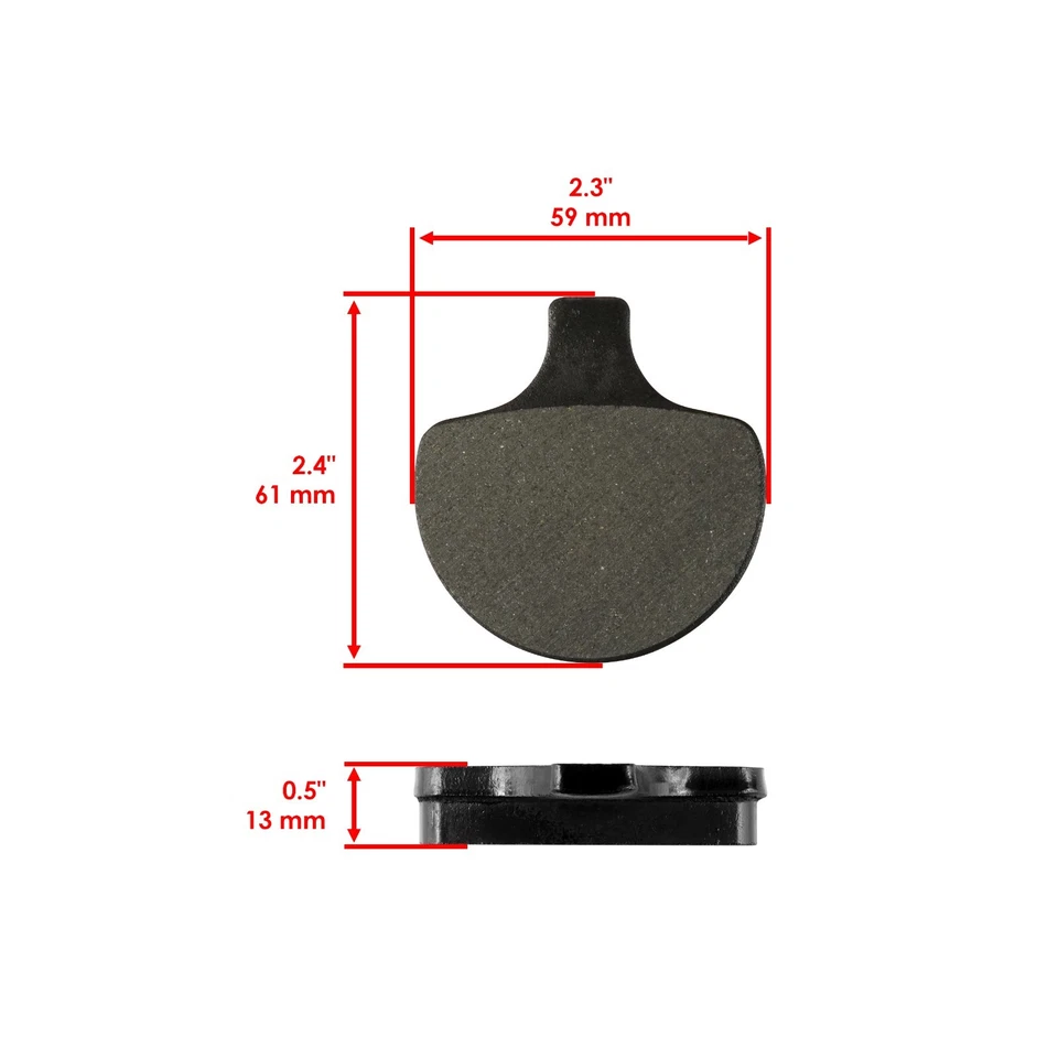 for Harley Davidson FLHTC Electra Glide Classic 1984-1999 Front Rear Brake Pads - Image 2 of 4