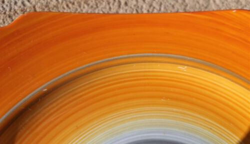Vintage Shelley Art Deco Harmony Drip Glaze Cake Plate - Picture 6 of 6