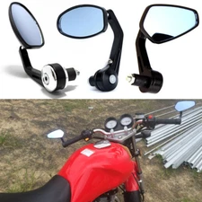 MOTORCYCLE 7/8" HAND GRIPS HANDLE BAR END MIRRORS FOR SUZUKI GSXR 600 750 1000