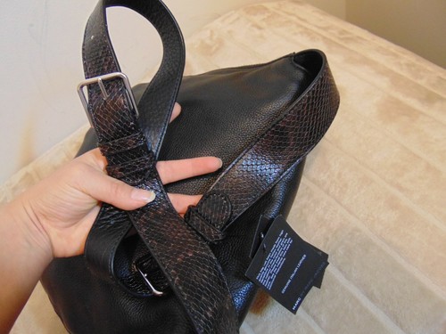 NUEVO CON ETIQUETAS MARC BY MARC JACOBS Cremalleras Natasha Serpiente En relieve Correa Transversal Bolso - Imagen 10 de 12