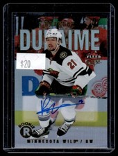 2021-22 UD Fleer Ultra Silver Foil Brandon Duhaime RC Auto Minnesota Wild #203