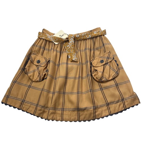 Matilda Jane Freya Plaid Tie Waist Skirt Girls 10 Just Imagine Collection