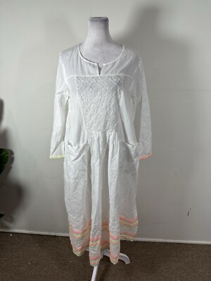 FRENCH CONNECTION  Arina Embroidered Smock Dress Size US 6