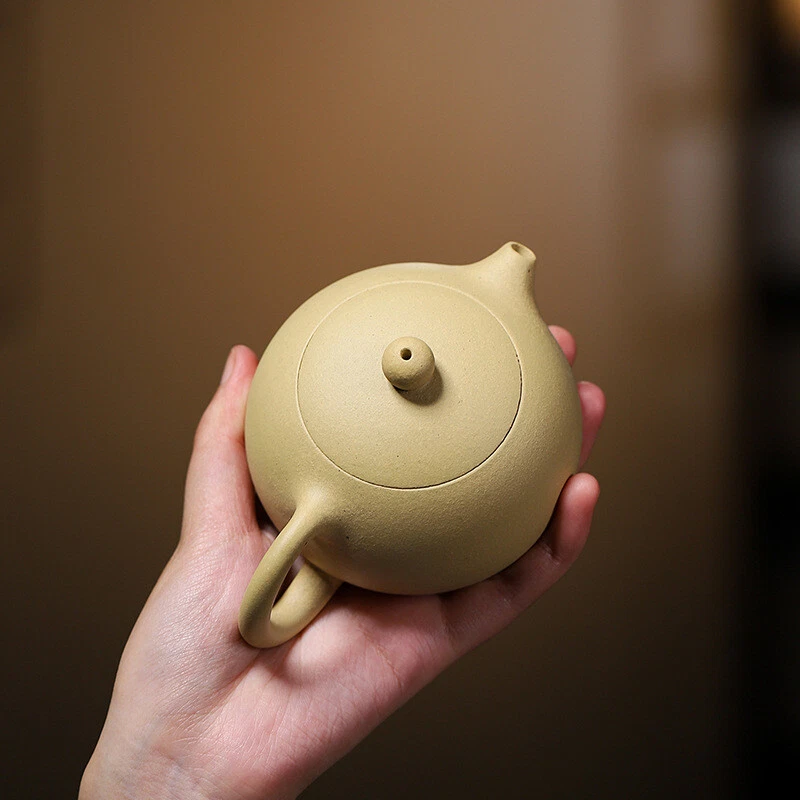 220ml Xishi Pot Real Yixing Zisha Green Clay Marked Tea Pot Handmade On Sales - Image 4 of 4