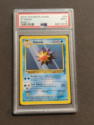 Pokemon PSA 9 STARMIE 94/130 - BASE SET 2 - UNCOMMON NON HOLO