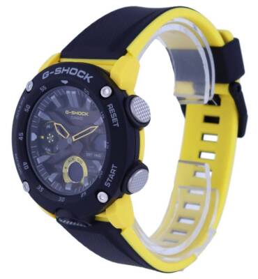 美品！G-SHOCK CASIO ブラック×イエロー GA-2000-1A9JF CASIO G-SHOCK GA-2000-1A9JF Black Yellow Carbon Core Guard