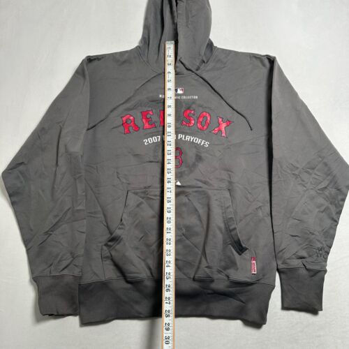 Boston Red Sox MLB Majestic Hoodie Jumper Mens Medium M 2007 Baseball Playoffs - Picture 5 of 8