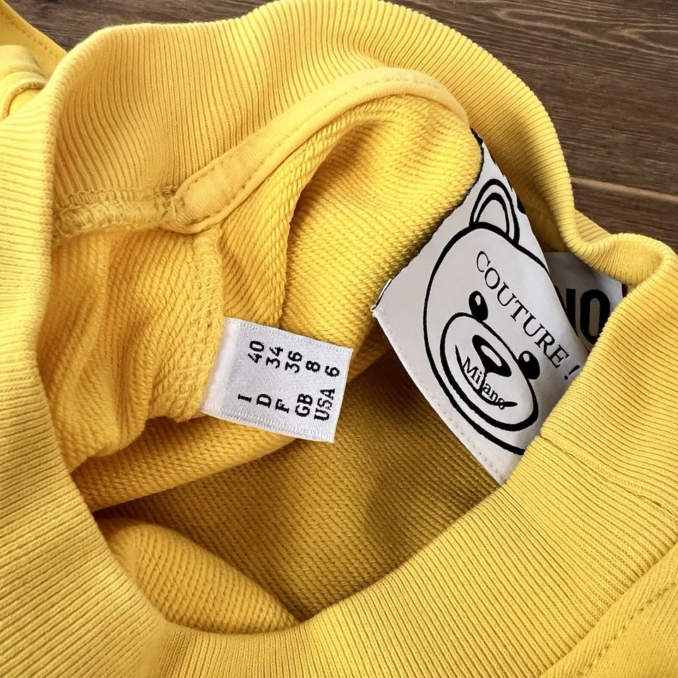Moschino Teddy Cake Sudadera con Volantes Moschino Talla 6 Amarillo Foto 4 de 4