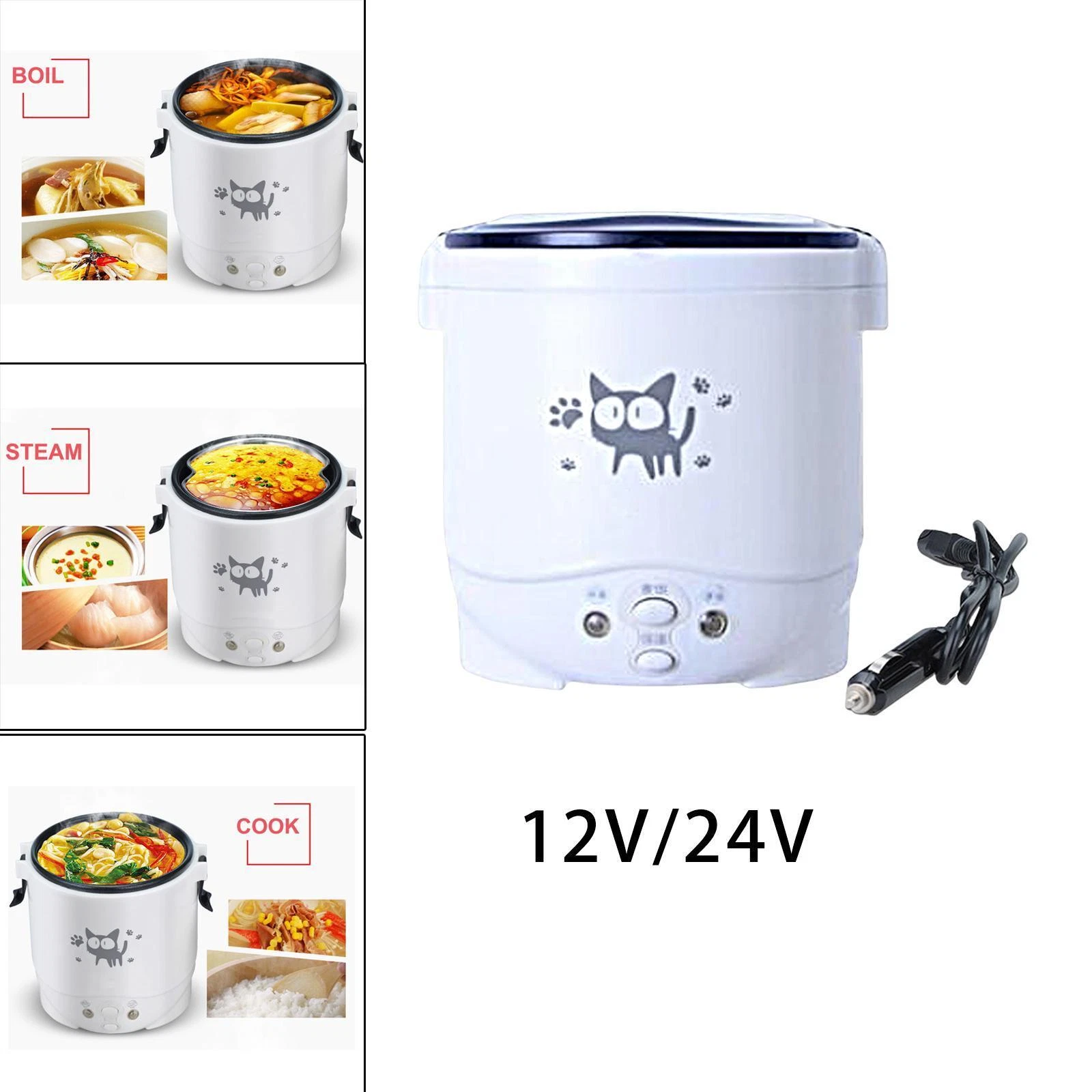 Mini 1L Electric Rice Cooker Food Steamer Multipurpose for Camping Trip
Opens in a new window or tab