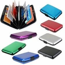 New Women Men Business ID Credit Card Wallet Holder Aluminum Metal Pocket Case