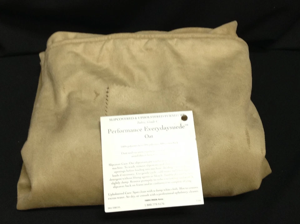 Silla Pottery Barn PB Comfort SOLO FUNDA DE ASIENTO TODOS LOS DÍAS GAMUZA AVENA 29X24 Foto 2 de 2