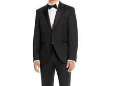  795 BOSS H Men's Jeckson Regular Fit Tuxedo Black WOOL SILK 44 R yoc0723