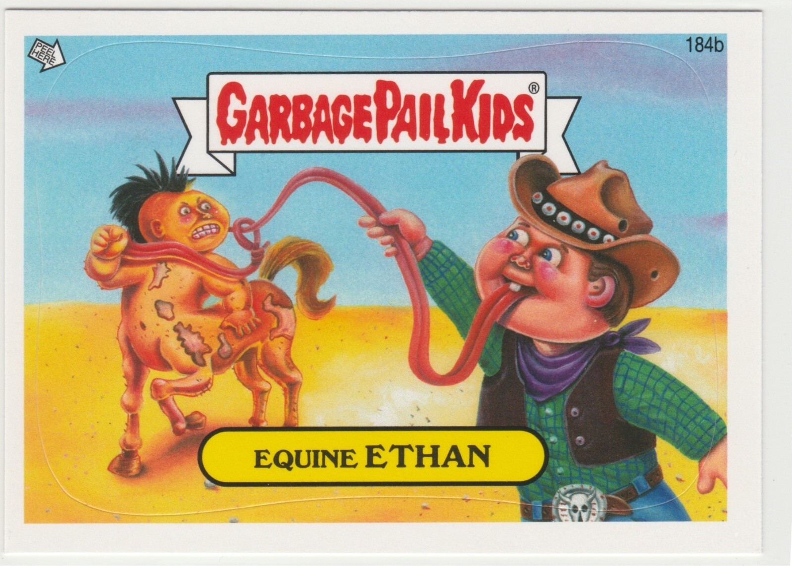 Vintage Equine Ethan #184b Garbage Pail Kids GPK 2013 Series 3 BNS3 Card