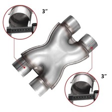 Exhaust X Pipe 3.0 Inch Inletstainless Steel Universal X Pipe 3.0 Inlet 3.0 Exhaust X Pipe 3.0 Inch Inletstainless Steel Universal X Pipe 3.0 Inlet 3.0