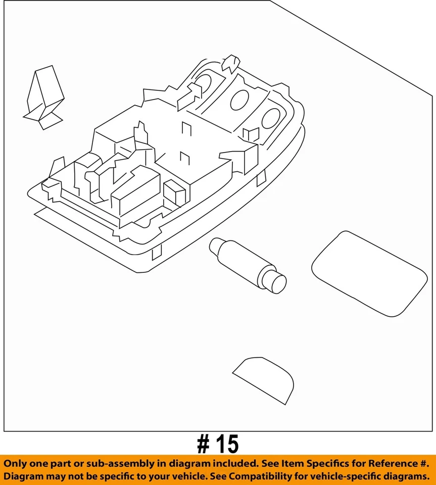 Audi Q3 2018 consola central consola superior blanca fabricante de equipos originales usado 53 k millas Foto 4 de 4