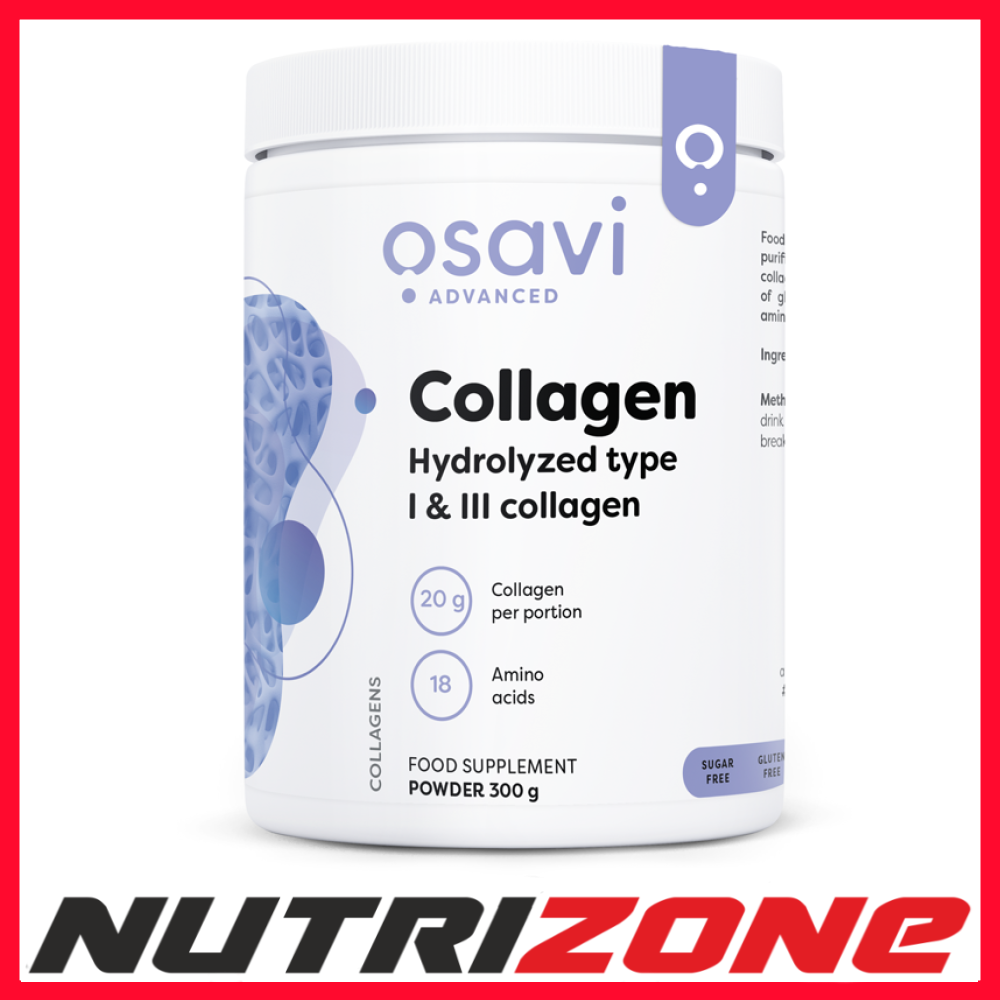 Osavi Collagen Peptides - Hydrolyzed Type 1 & 3 - 300 grams
