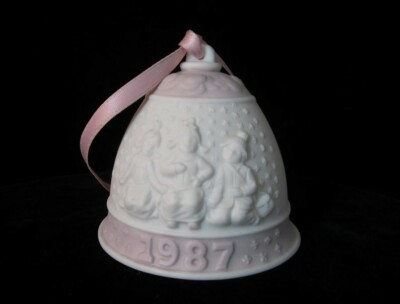 Lladro Christmas bells 1987 & 1988/both-no boxes