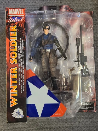 WINTER SOLDIER Diamond Marvel Select MIB 7" Action Figure Disney Store Exclusive