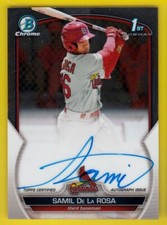 2023 Bowman Chrome Autograph CPA-SD Samil De La Rosa 1st Auto Cardinals