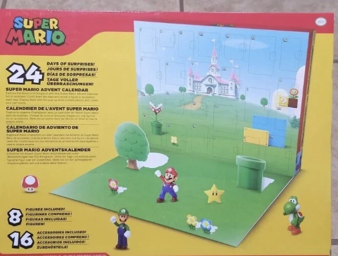 2023 Nintendo Super Mario 24 Piece Advent Calendar | eBay