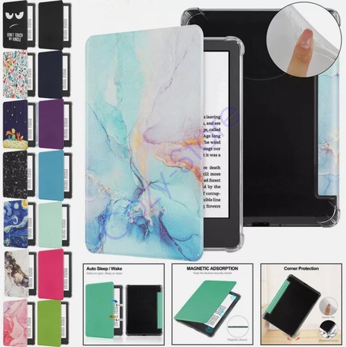 For Amazon Kindle Paperwhite Signature 12th Gen 2024 7" Leather Smart Case Cover - Picture 2 of 49