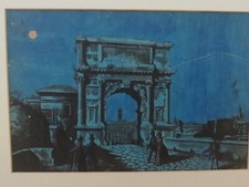 dipinto antico Roma arco di Tito-Grand Tour-XIX Secolo