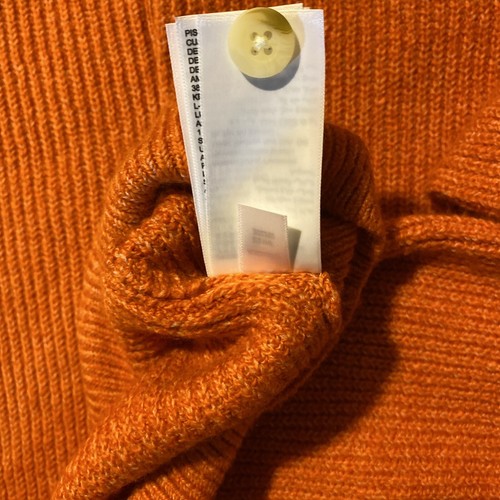 NWT NEW Amazon Essentials Mens XXL Orange 3 Button Henley Sweater Machine Wash - Imagen 7 de 7