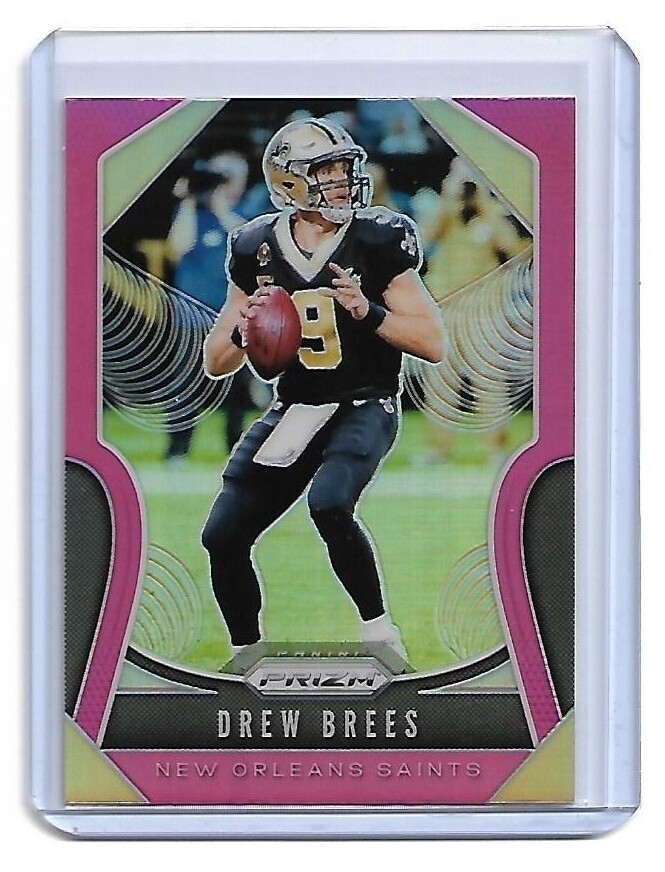Drew Brees SP â–ª 2019 Prizm Football PINK Prizm #186 Saints