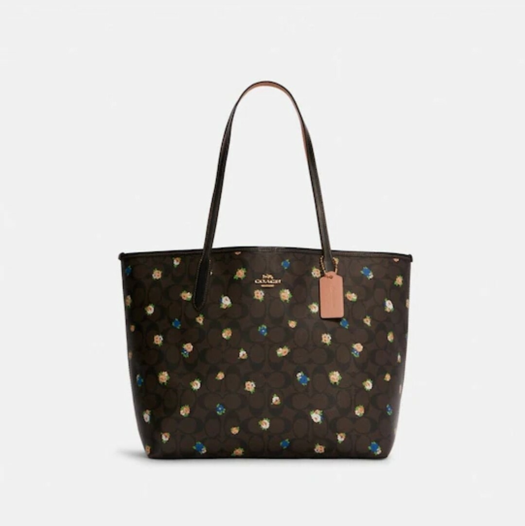 🌺NWT coach 🌺City Tote In Signature🌺 Canvas With Vintage